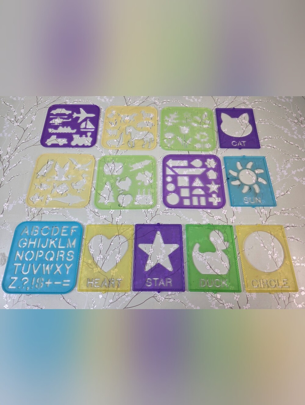 12 Vintage Tupperware Kids Stencils